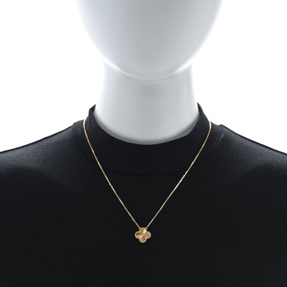 Van Cleef & Arpels 18K Yellow Gold Guilloche Vintage Alhambra Pendant Necklace 3 of 5