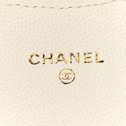 Chanel Caviar Quilted Mini Chain Belt Bag White 6 of 13
