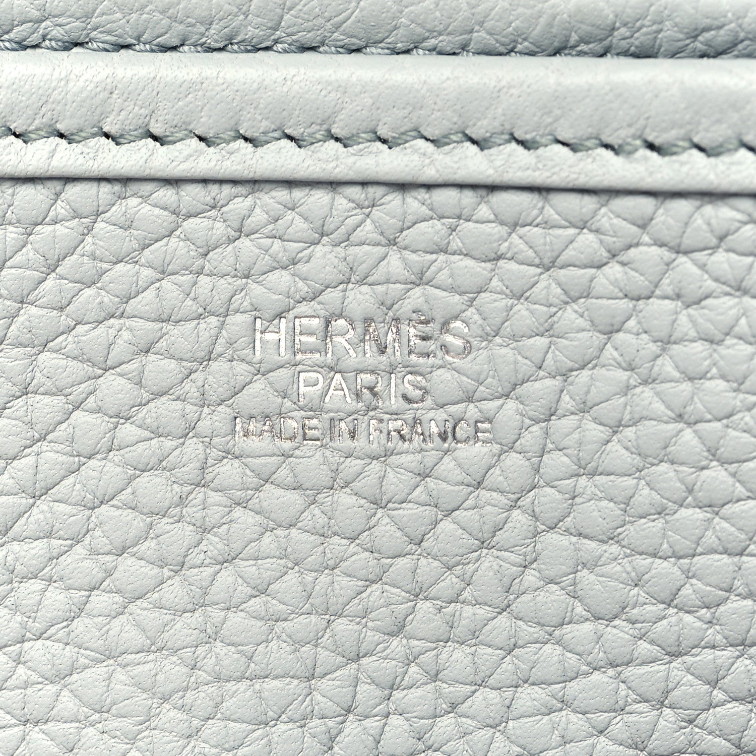 Hermes Taurillon Clemence Evelyne III PM Bleu Pale 6 of 10