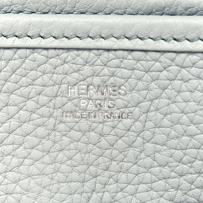 Hermes Taurillon Clemence Evelyne III PM Bleu Pale 6 of 10