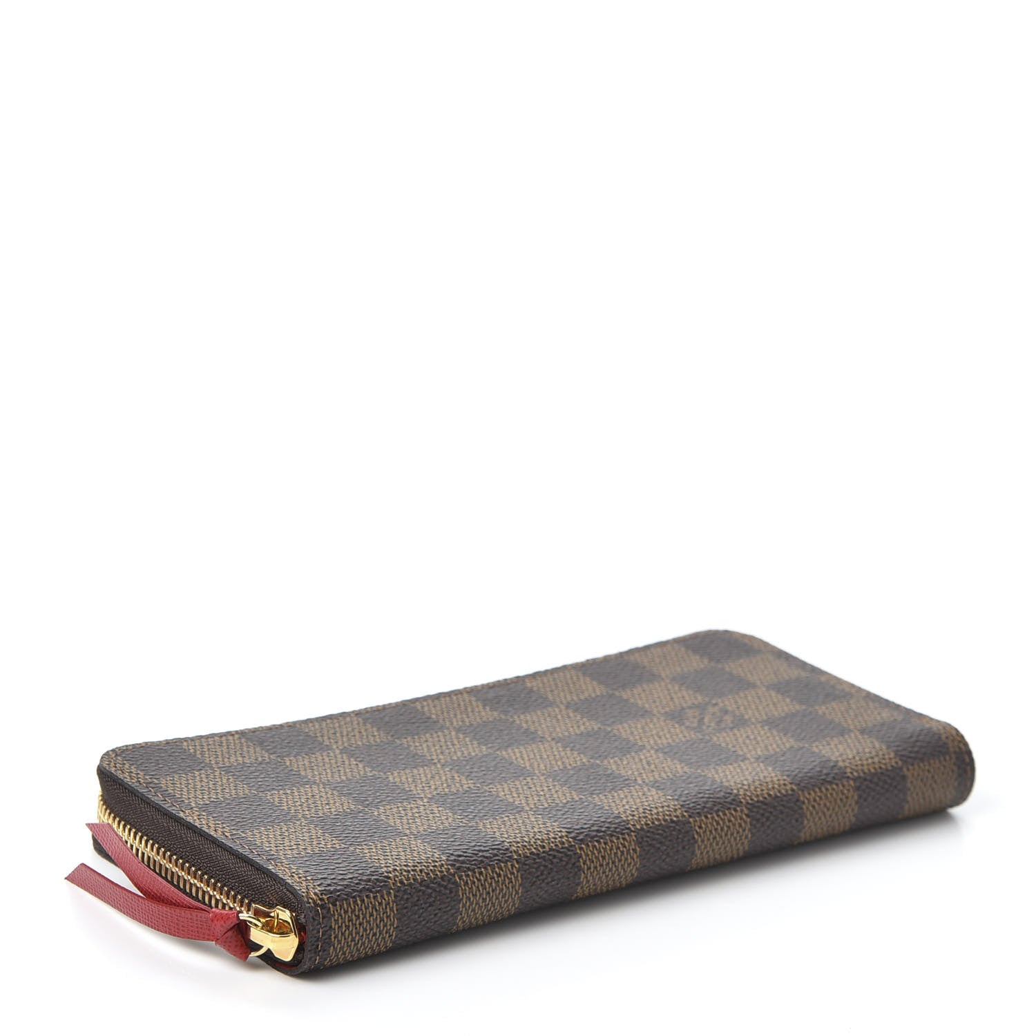 Louis Vuitton Damier Ebene Clemence Wallet Cherry 3 of 9
