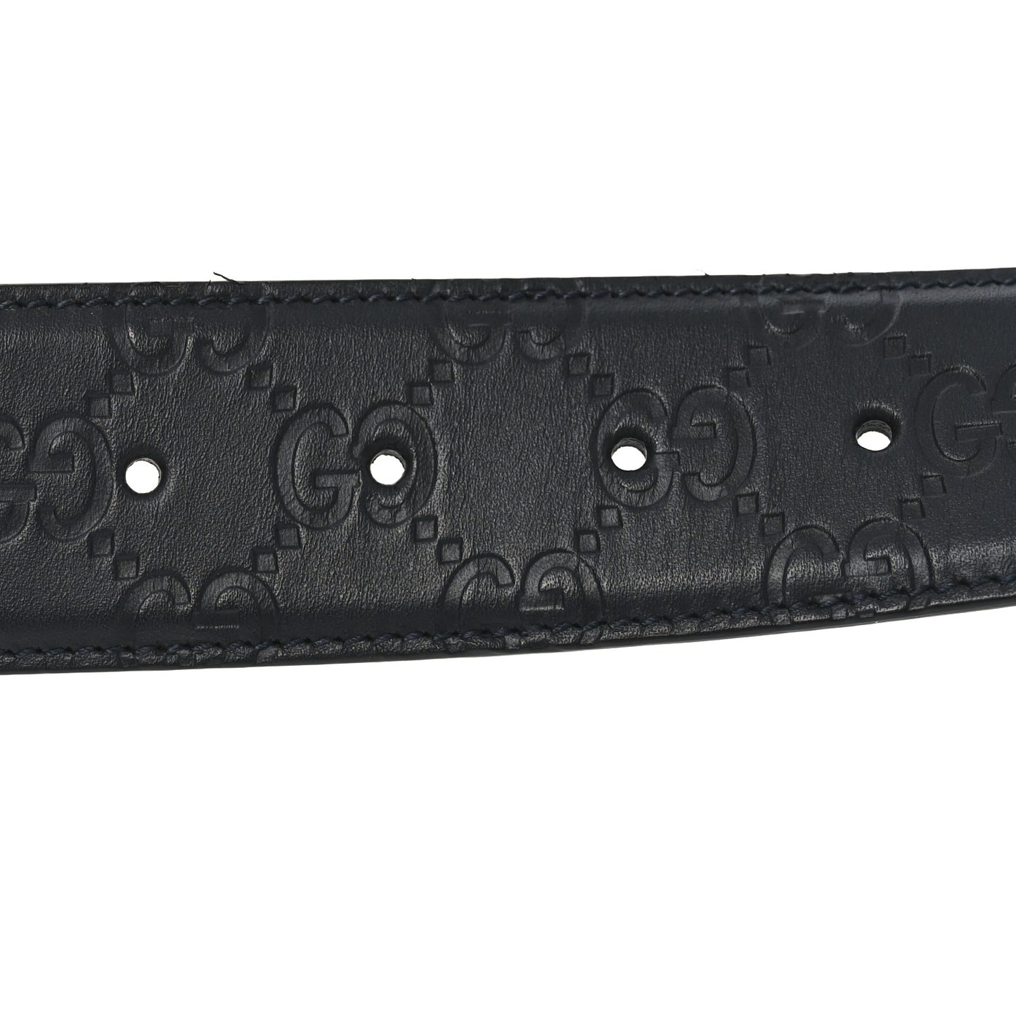 Guccissima Signature Interlocking G 40mm Belt 80 32 Black