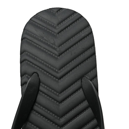 Gucci Rubber Chevron Mens GG Thong Flat Sandals 11 Black 7 of 7