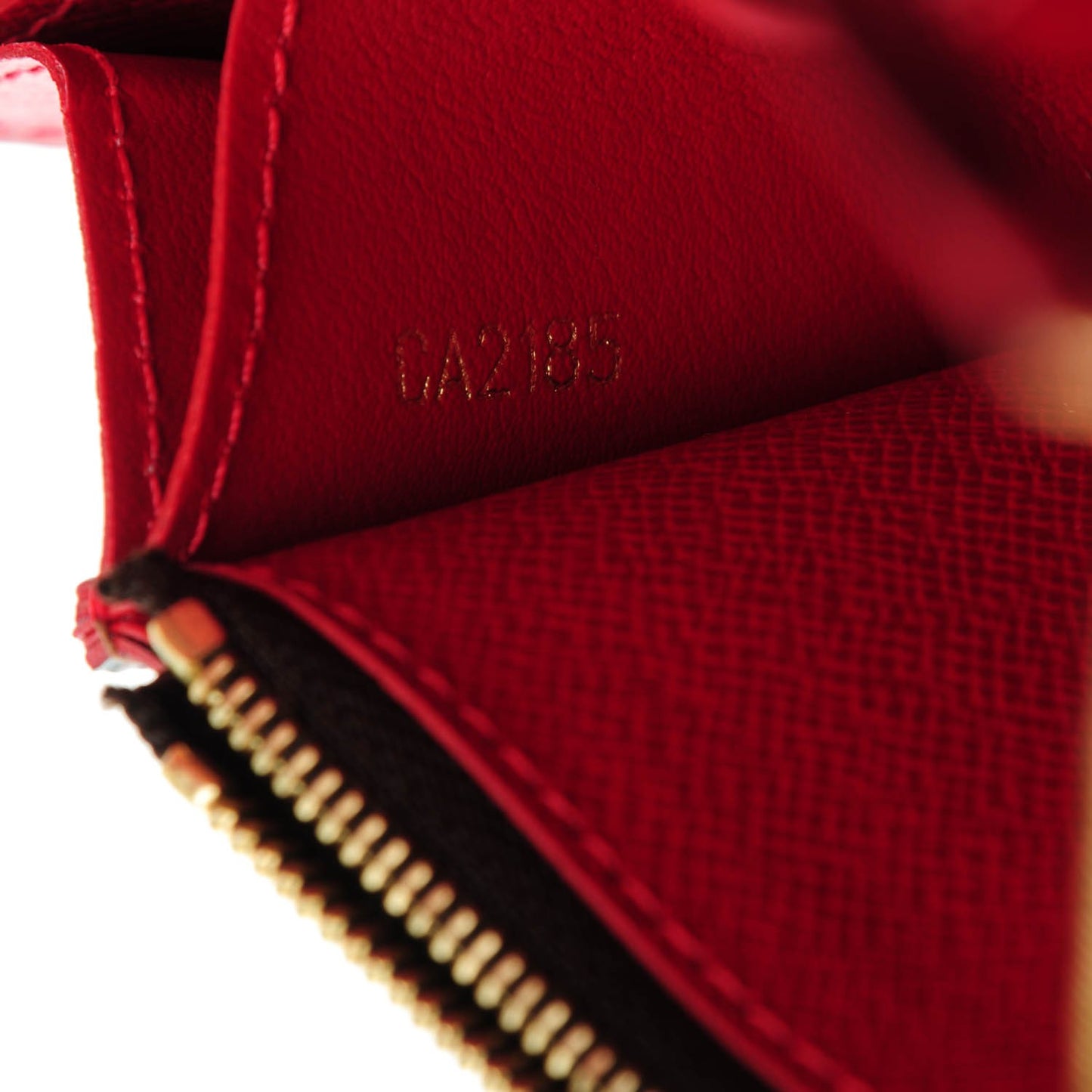 Damier Ebene Caissa Wallet Cherry
