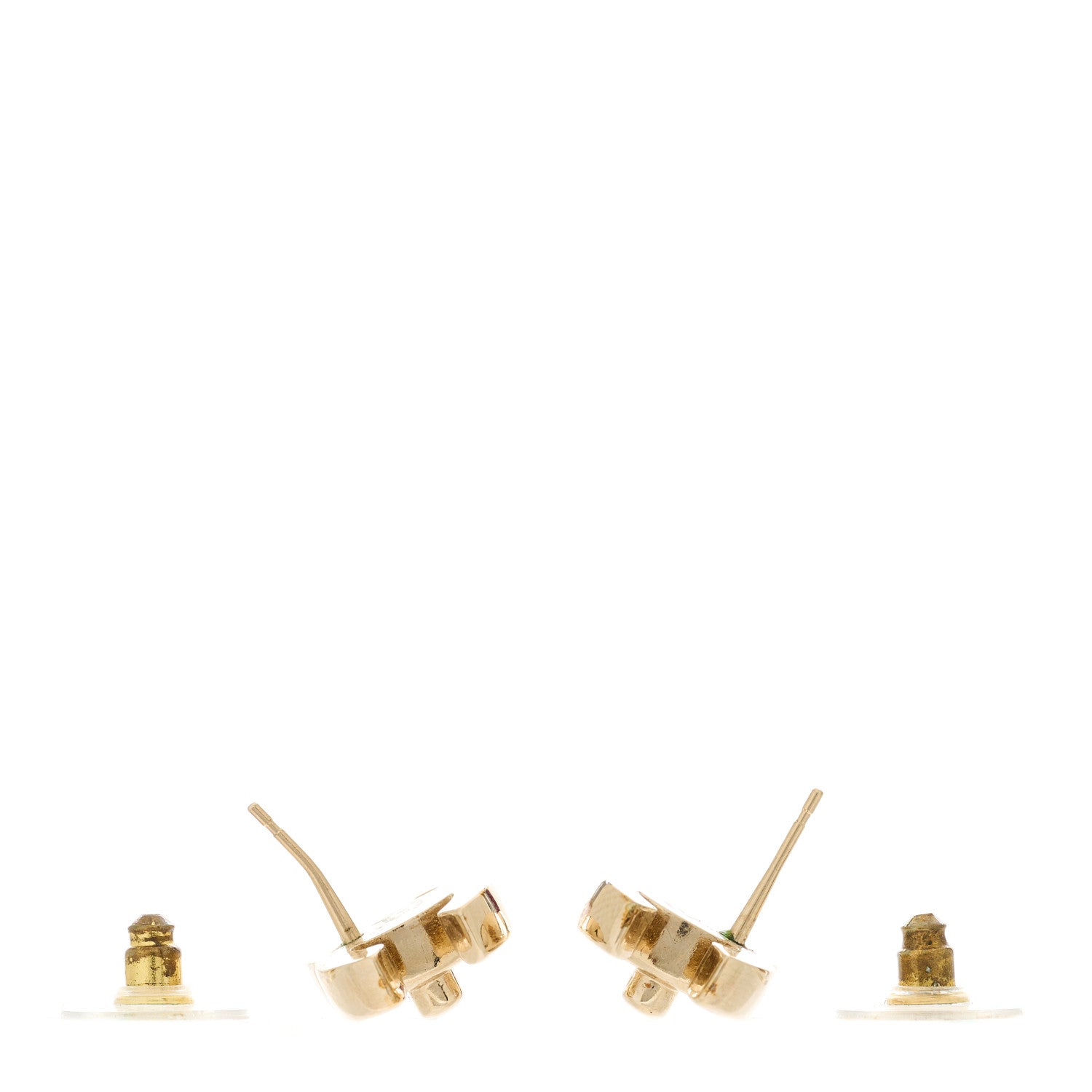 Chanel Metal CC Turnlock Earrings Gold 3 of 5
