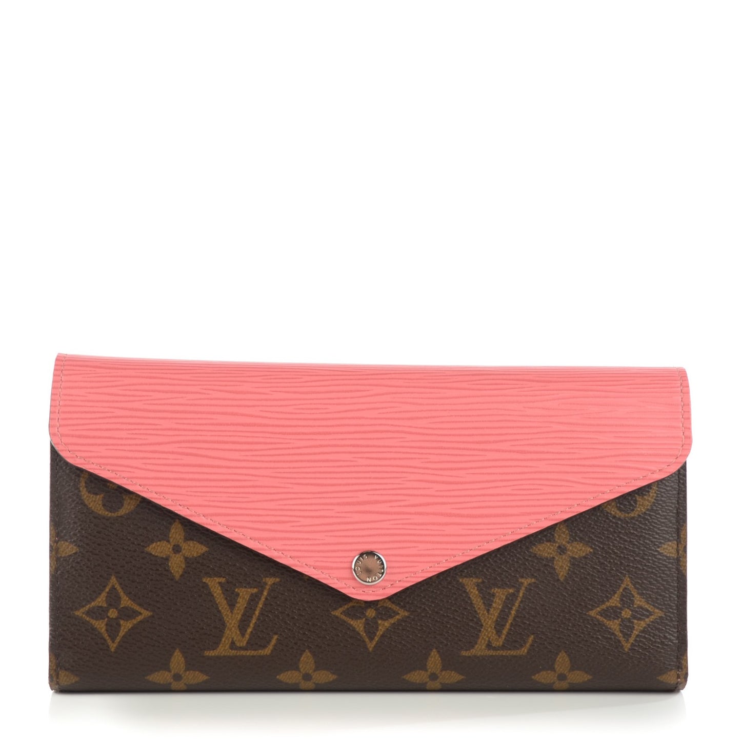 Monogram Epi Marie-Lou Long Wallet Corail