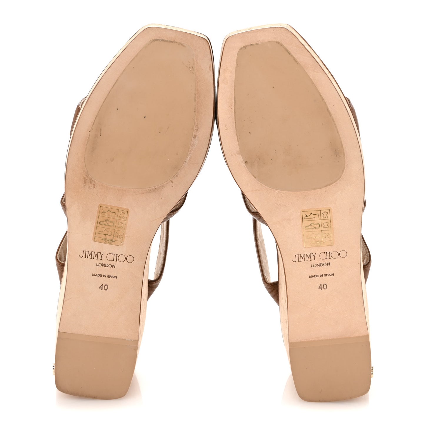 Calfskin Cork Athenia 110 Wedge Sandals 40 Cuoio