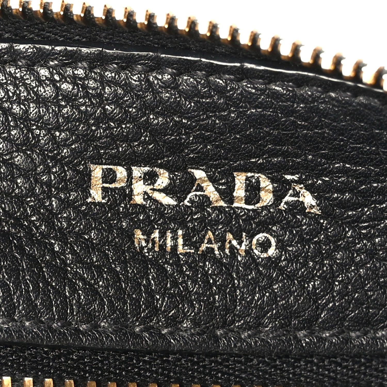 Prada Vitello Daino Zippered Shoulder Bag Black 6 of 8