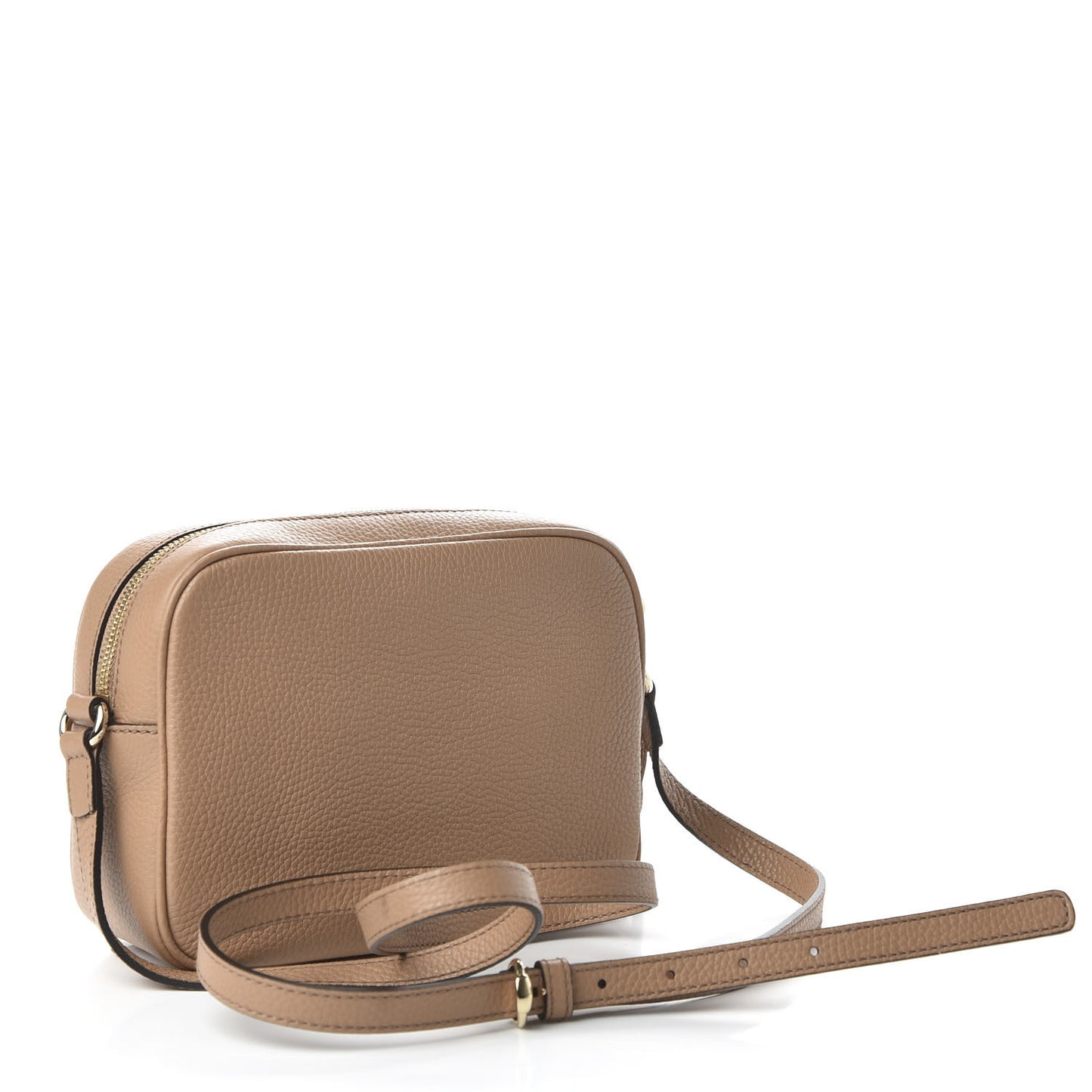 Pebbled Calfskin Small Soho Disco Bag Camelia