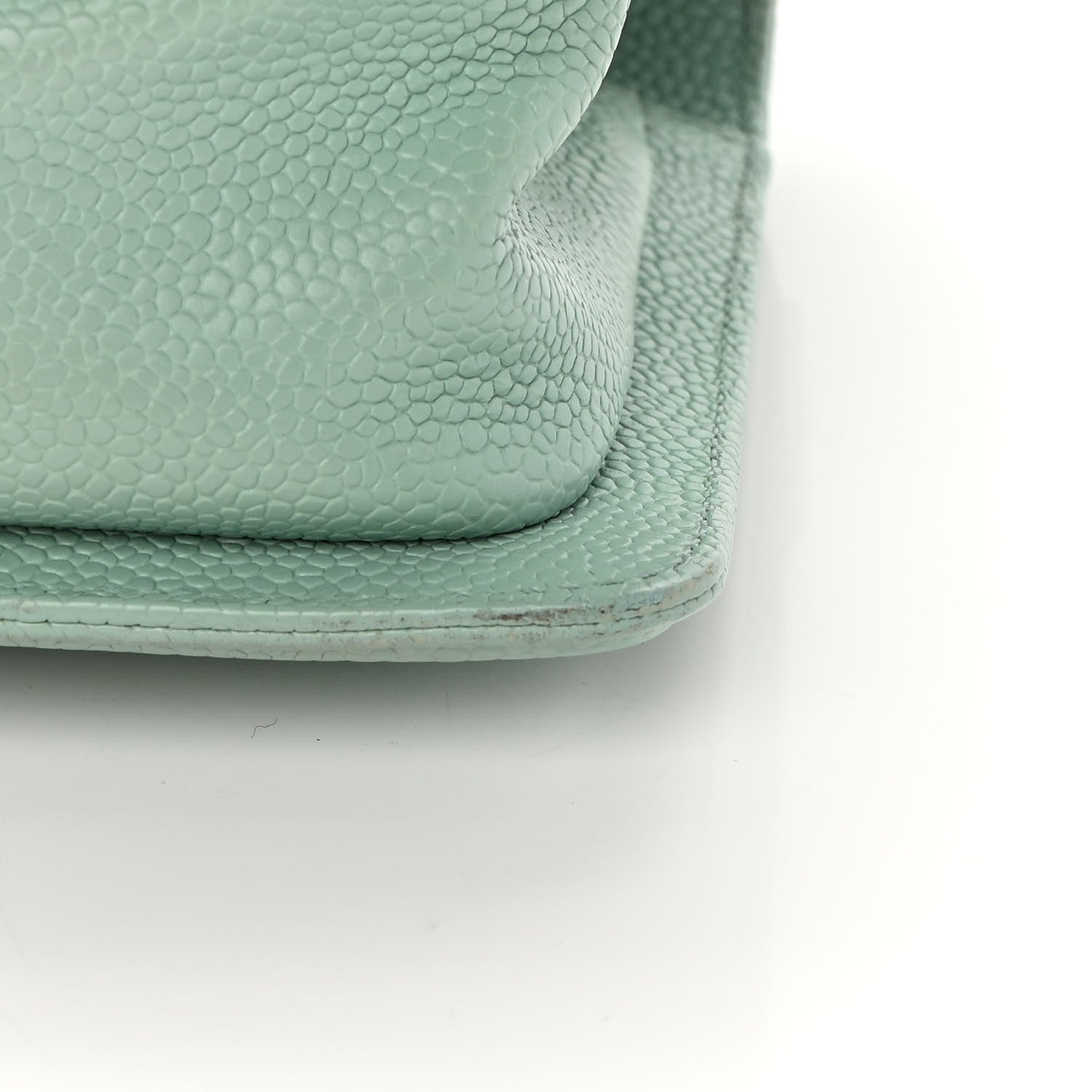 Chanel Caviar Chevron Quilted Small Boy Flap Green 12 of 13