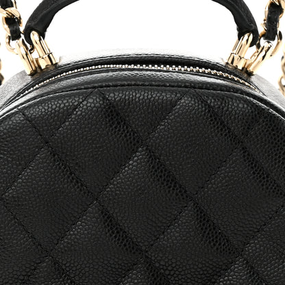 Chanel Caviar Quilted CC Mini Classic Backpack Black 8 of 12
