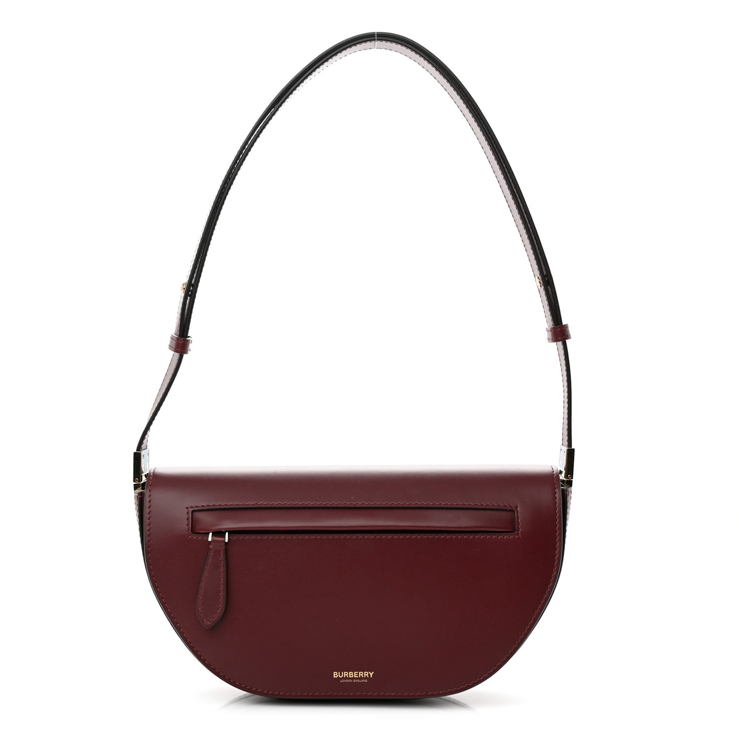 Calfskin Small Olympia Shoulder Bag Burgundy