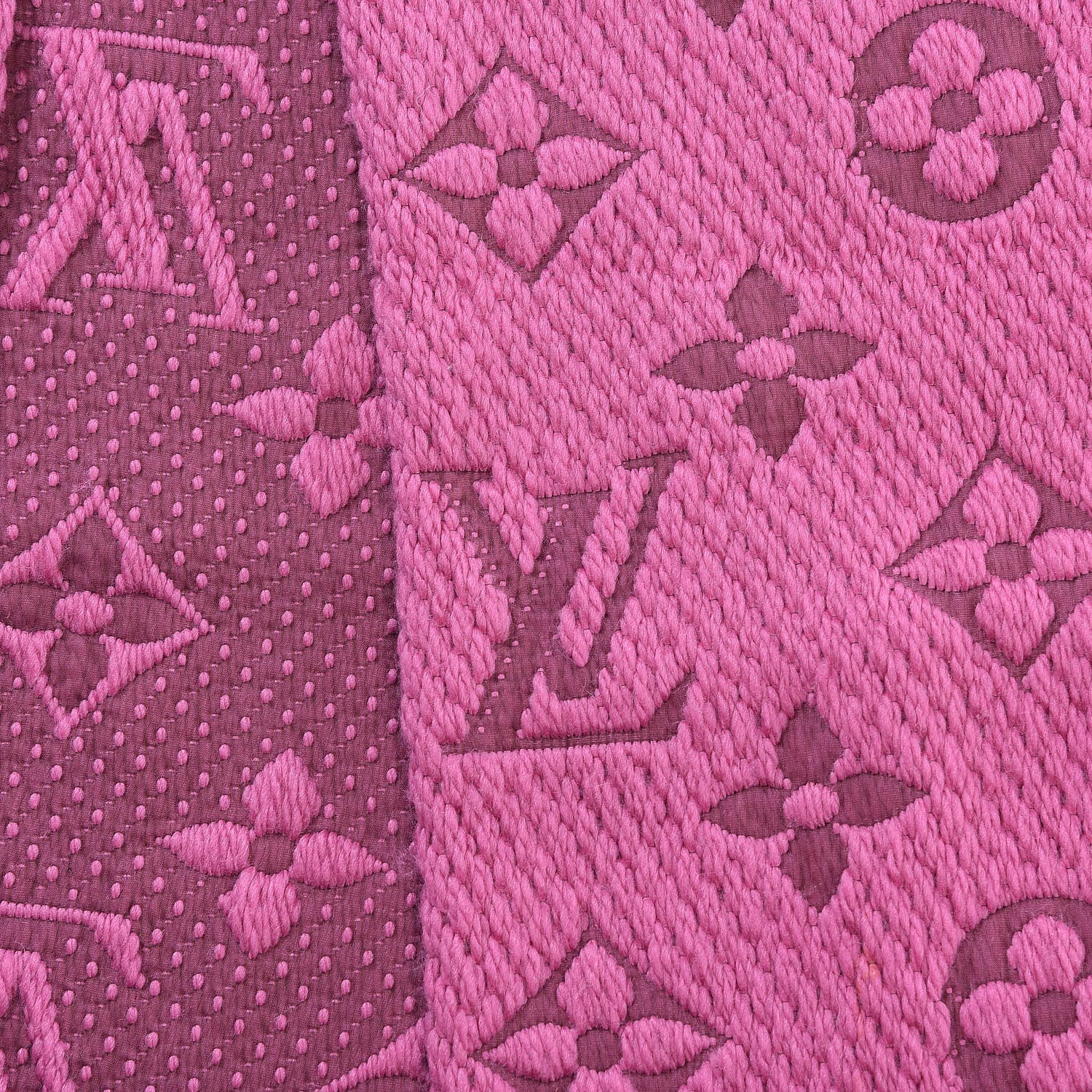 Louis Vuitton Wool Silk Logomania Scarf 4 of 6