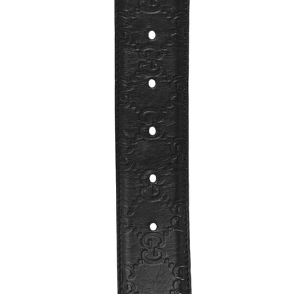 Gucci Guccissima Signature Interlocking G 40mm Belt 90 36 Black 7 of 7
