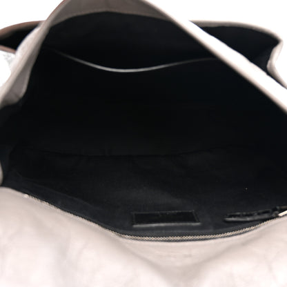Saint Laurent Crinkled Calfskin Matelasse Monogram Medium Niki Chain Satchel Storm 5 of 15