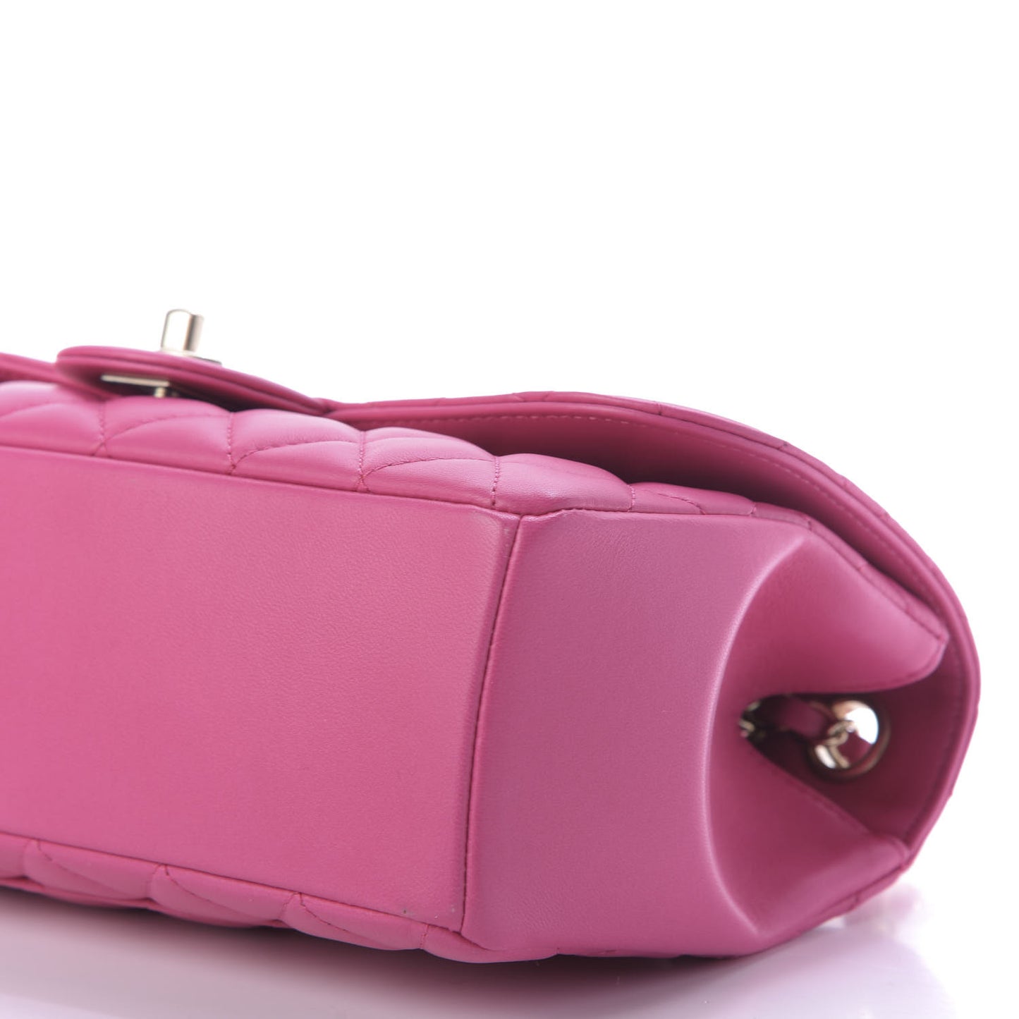 Lambskin Quilted Medium Mademoiselle Chic Flap Pink