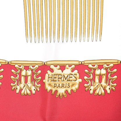 Hermes Silk Mousseline Les Cavaliers D'Or Scarf 90 4 of 6