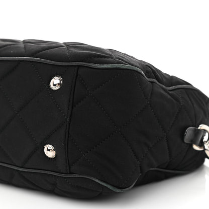 Prada Nylon Tessuto Impuntu Quilted Bowler Black 9 of 9