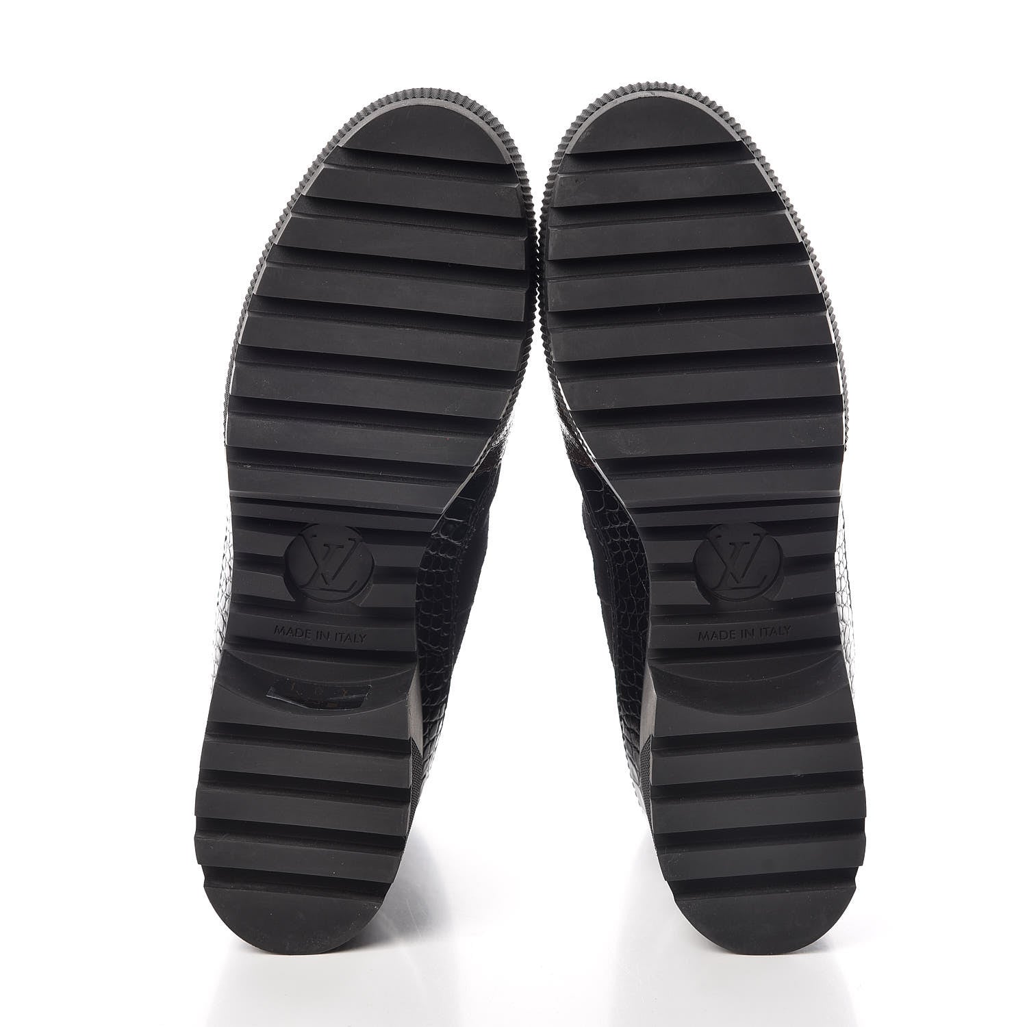 Louis Vuitton Suede Calfskin Monogram Laureate Platform Desert Boots 40 Black 5 of 7