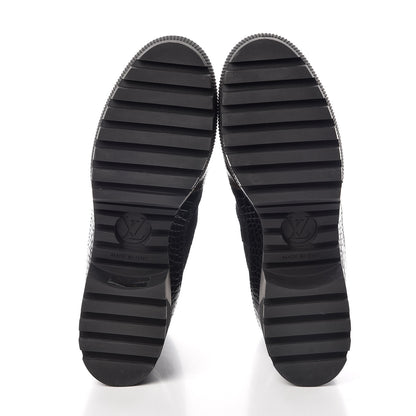 Louis Vuitton Suede Calfskin Monogram Laureate Platform Desert Boots 40 Black 5 of 7