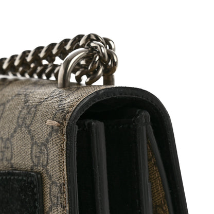 Gucci GG Supreme Monogram Medium Dionysus Shoulder Bag Black 13 of 14