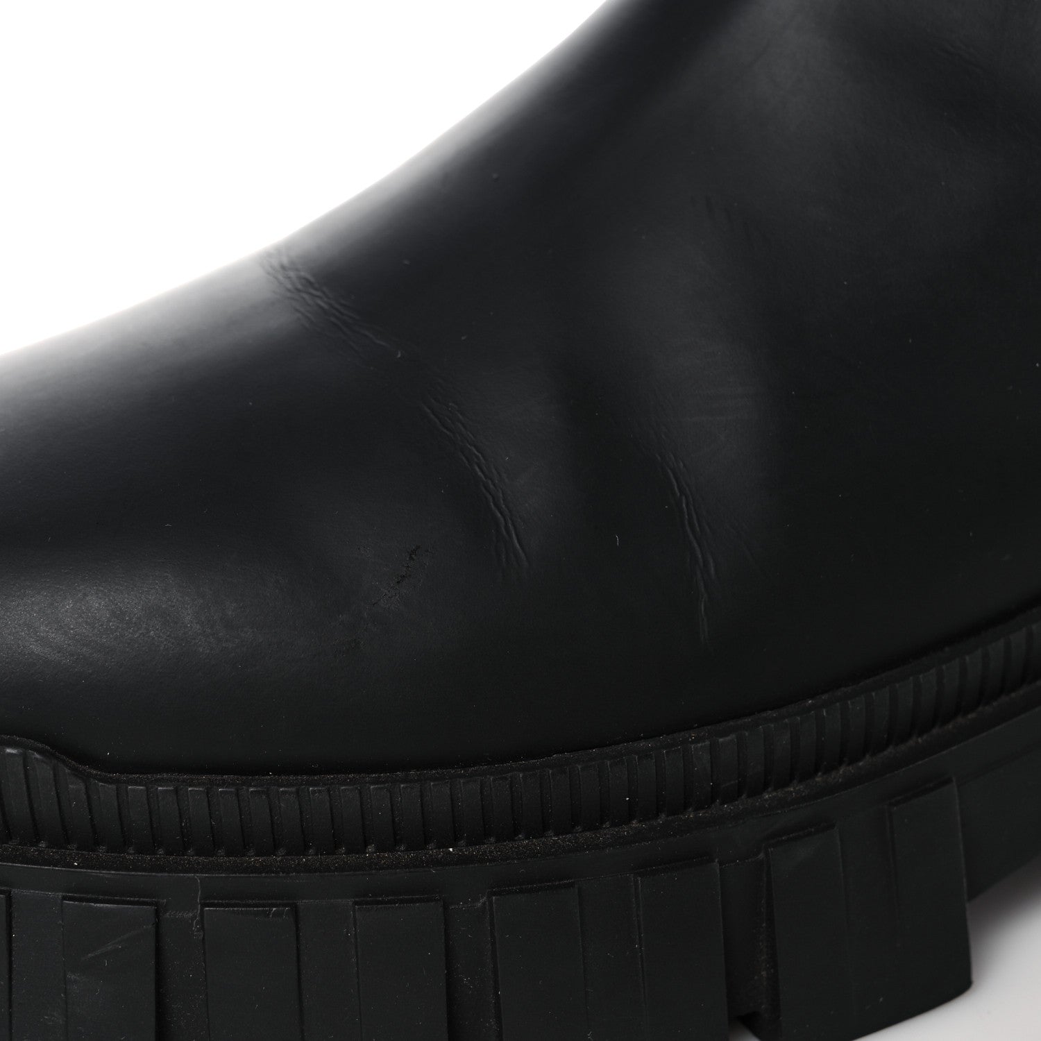 Fendi Calfskin Rubber Fendi Force Chelsea Boots 37 Black 10 of 15