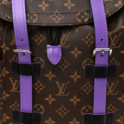 Louis Vuitton Monogram Macassar Christopher MM Backpack Purple 6 of 9