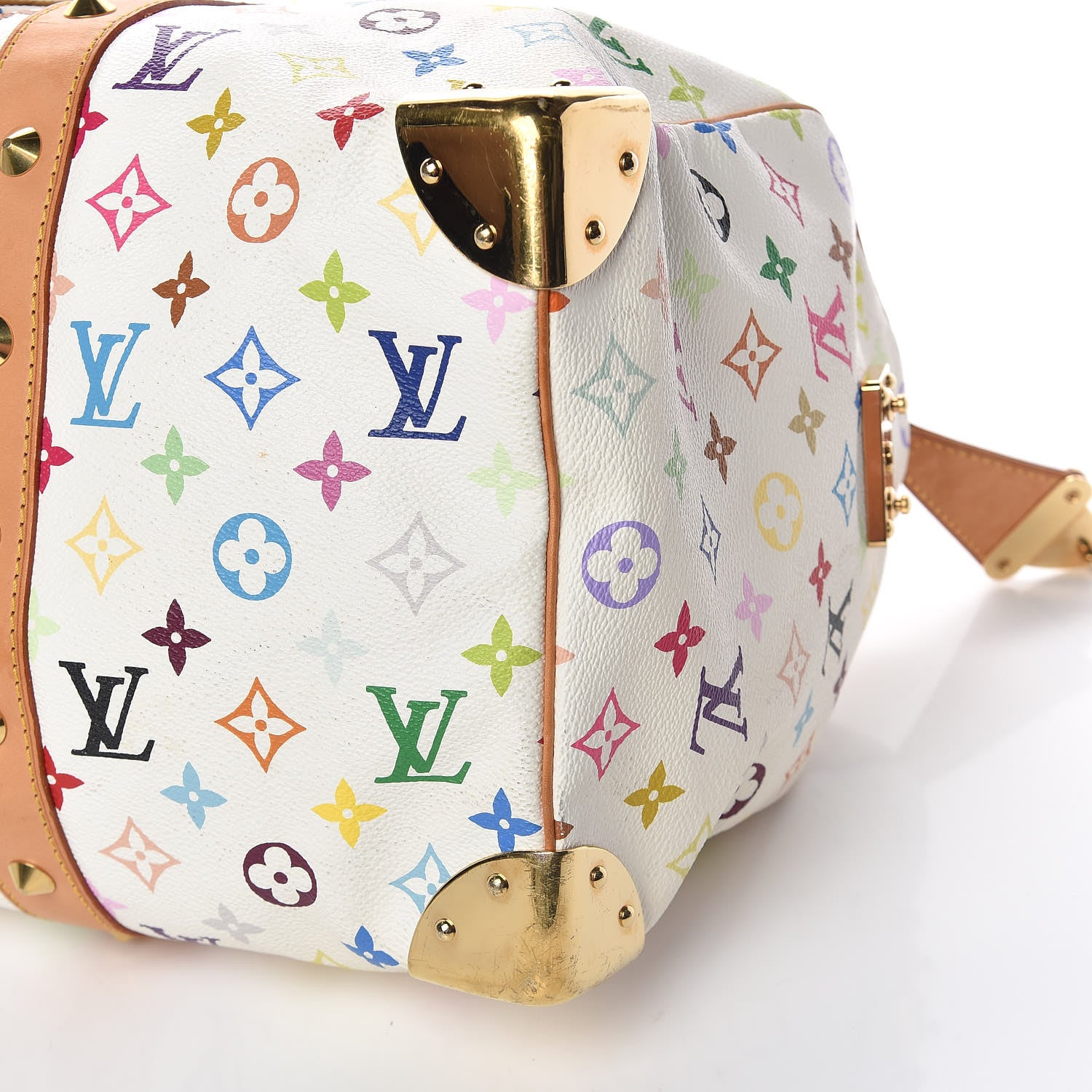 Louis Vuitton Monogram Multicolor Keepall 45 White 8 of 16