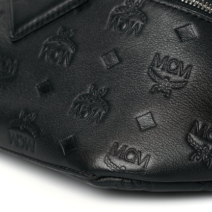 MCM Calfskin Ottomar Monogram Fursten Belt Bag Black 10 of 10