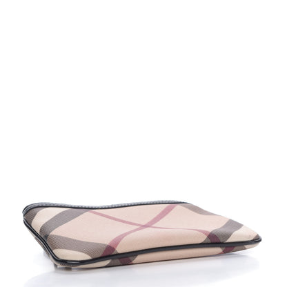 Burberry Nova Check Wristlet Pouch Black 5 of 9