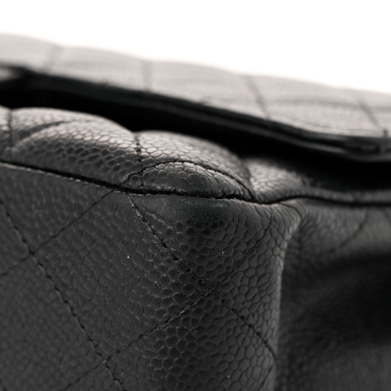 Chanel Caviar Quilted Medium Double Flap Black 11 of 13