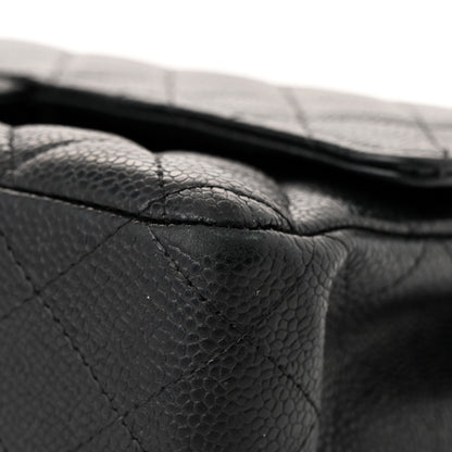 Chanel Caviar Quilted Medium Double Flap Black 11 of 13