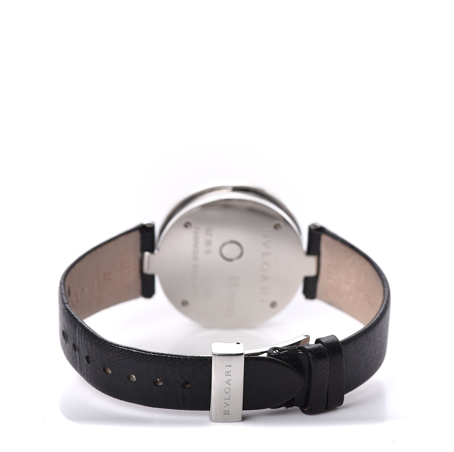 Bulgari Stainless Steel Calfskin Diamond 35mm B.Zero1 Butterfly Quartz Watch Black 4 of 8
