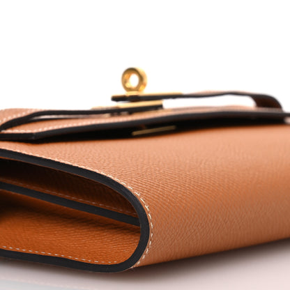 Hermes Epsom Kelly Wallet To Go Gold 10 of 14
