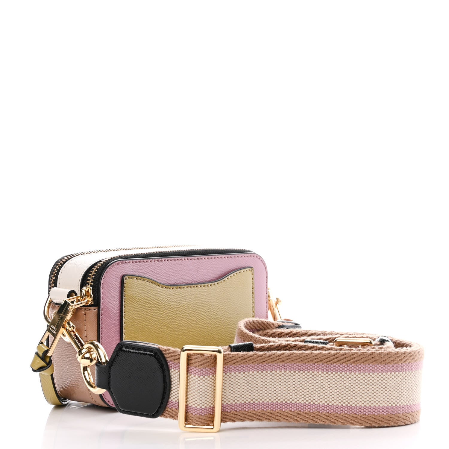 Marc Jacobs Saffiano Small Snapshot Camera Bag Pink Multicolor 3 of 13