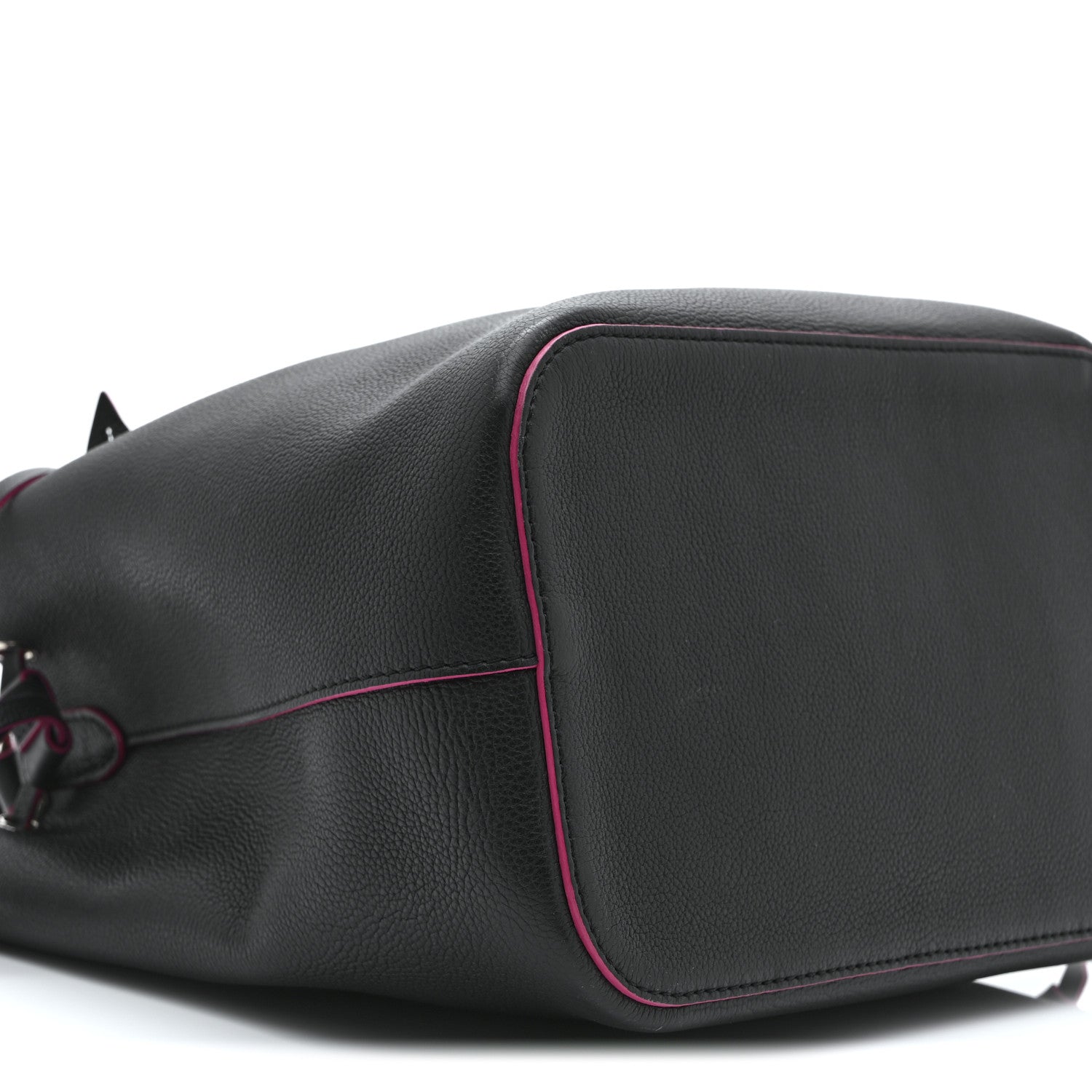 Louis Vuitton Calfskin Lockme Bucket Black 9 of 10