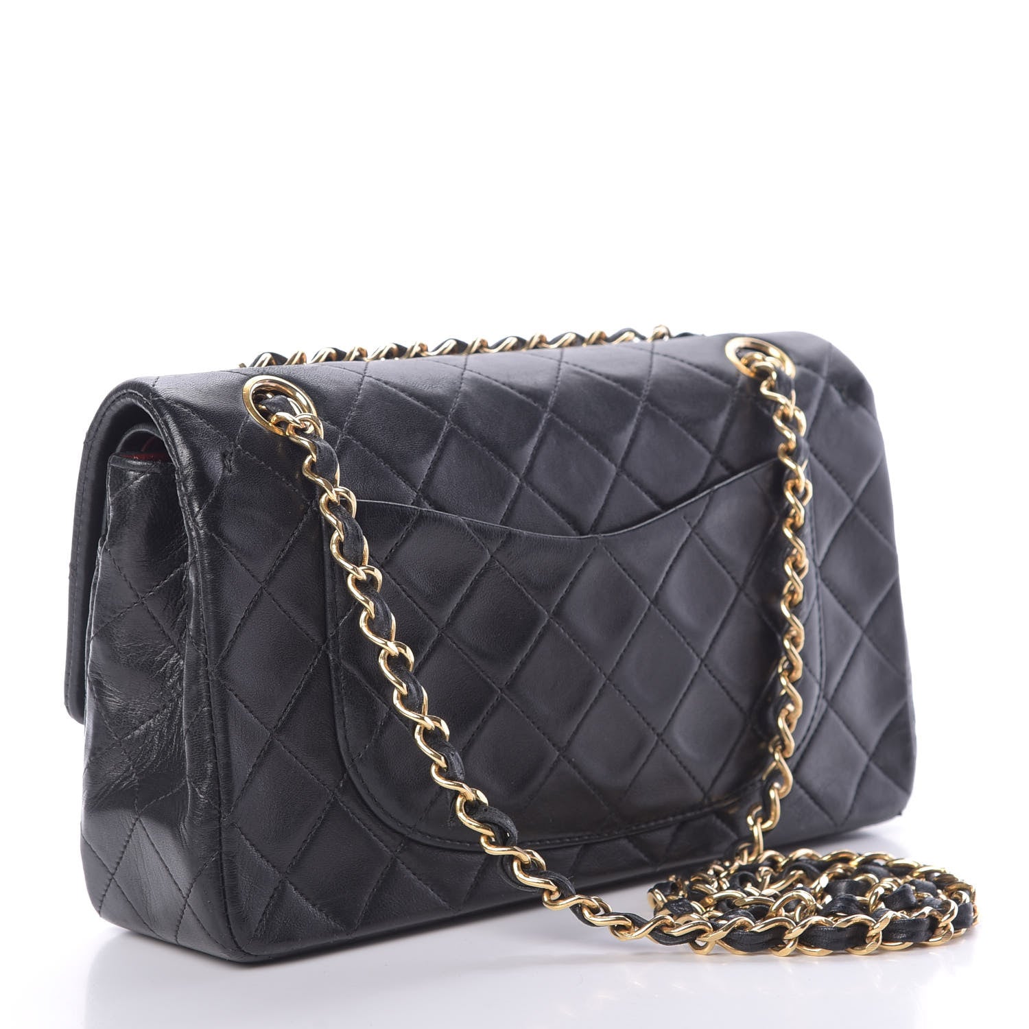 Chanel Lambskin Quilted Small Double Flap Black 3 of 17