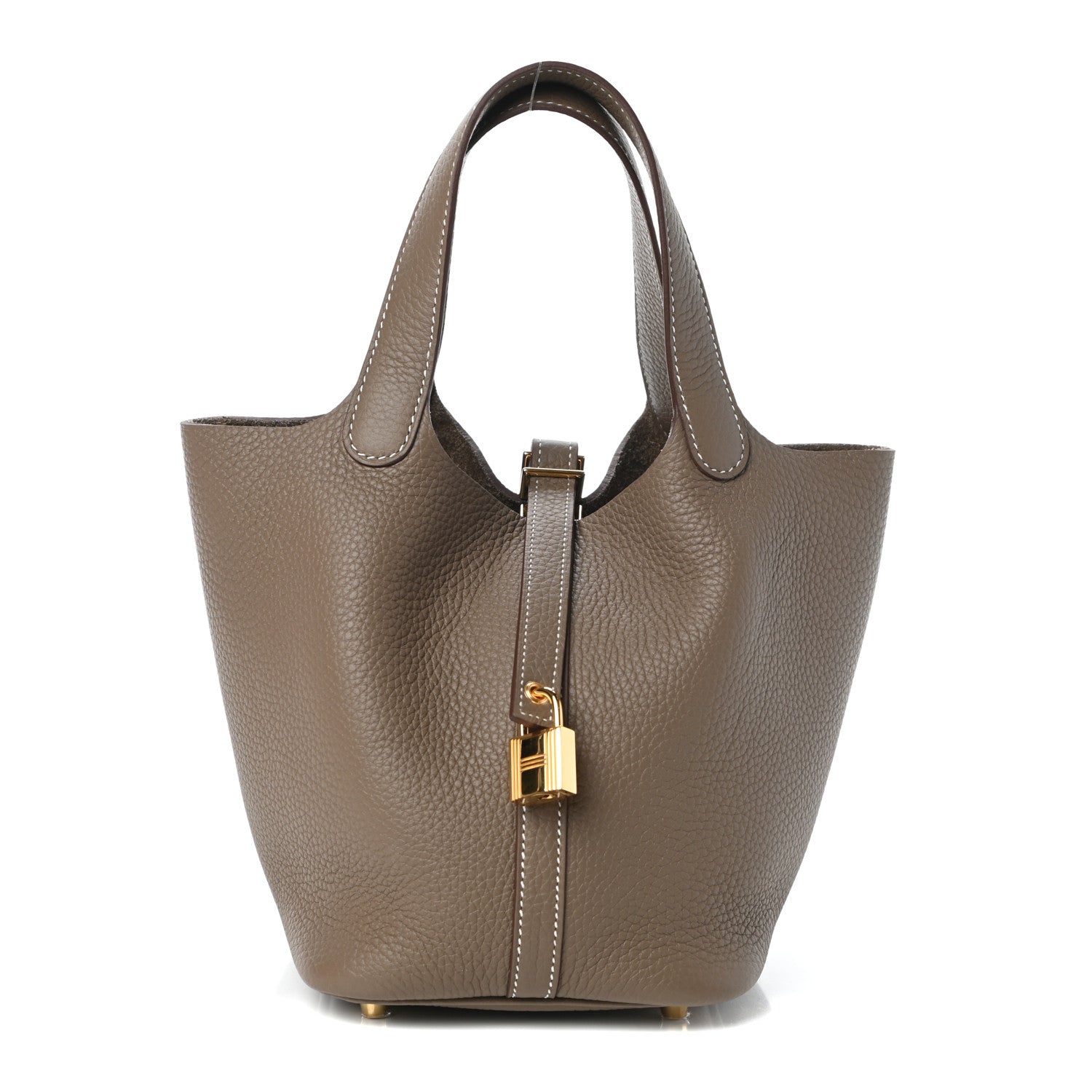 Hermes Taurillon Clemence Picotin Lock 18 PM Etoupe 1 of 10