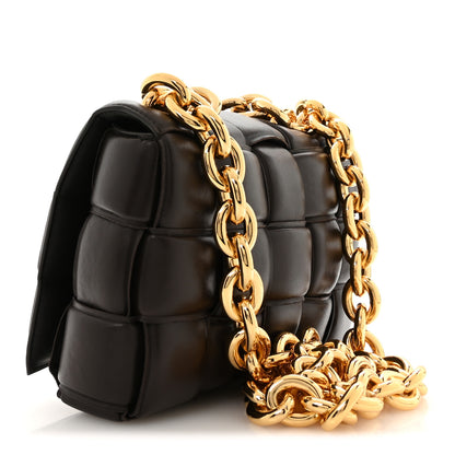 Bottega Veneta Lambskin Maxi Intreccio Padded Chain Cassette Crossbody Bag Fondant 3 of 10
