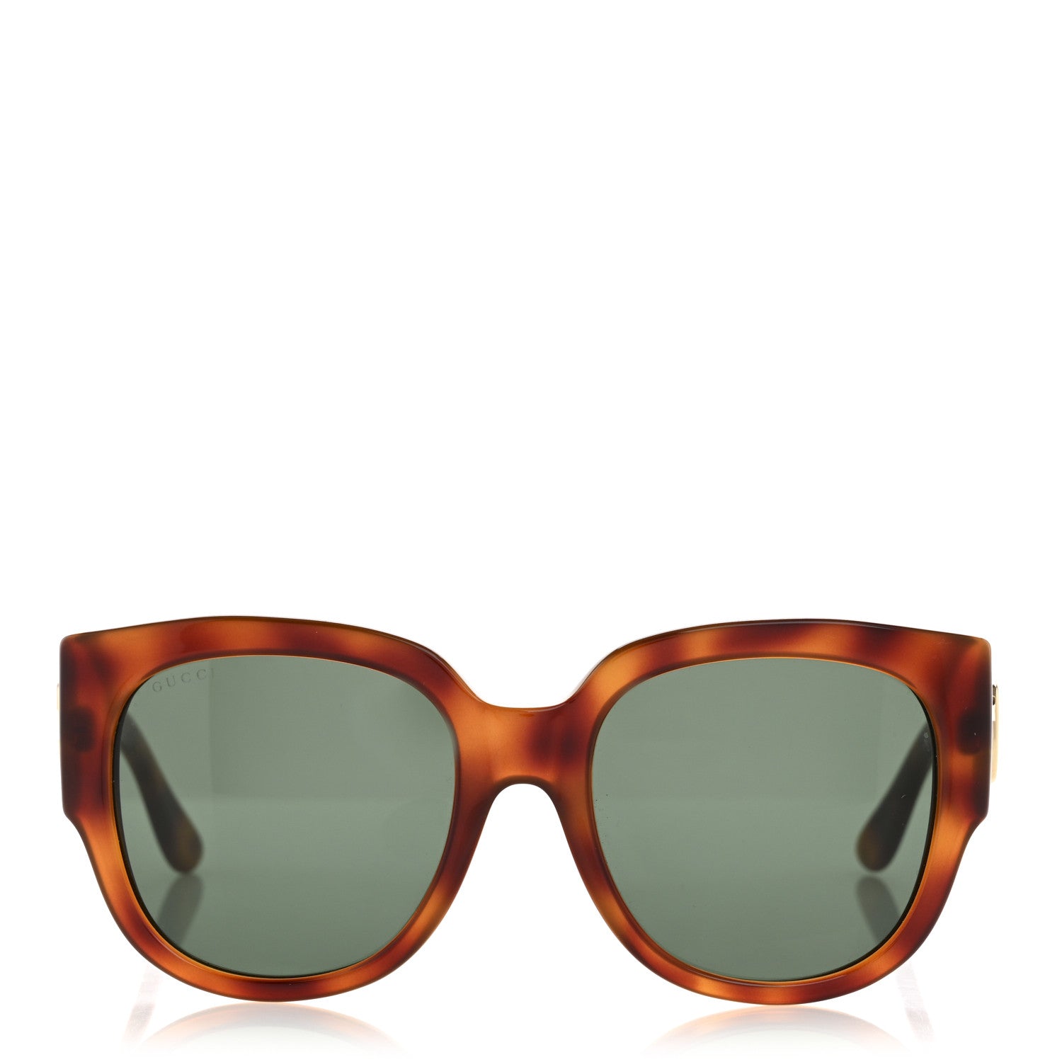 Gucci Acetate Square Frame Sunglasses GG0142SA Tortoise 2 of 8