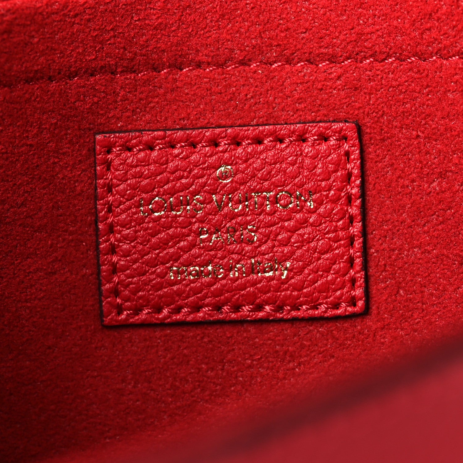 Louis Vuitton Empreinte Pochette Felicie Chain Wallet Scarlet 7 of 11