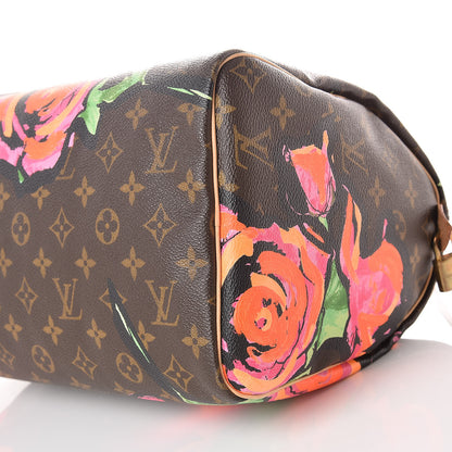Louis Vuitton Monogram Roses Speedy 30 9 of 9