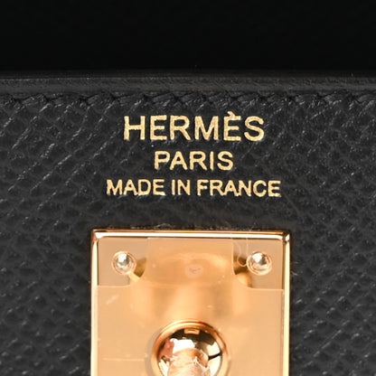 Hermes Epsom Kelly Sellier 25 Black 5 of 10