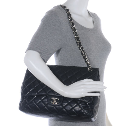 Chanel Lambskin Maxi Single Flap Black 2 of 12