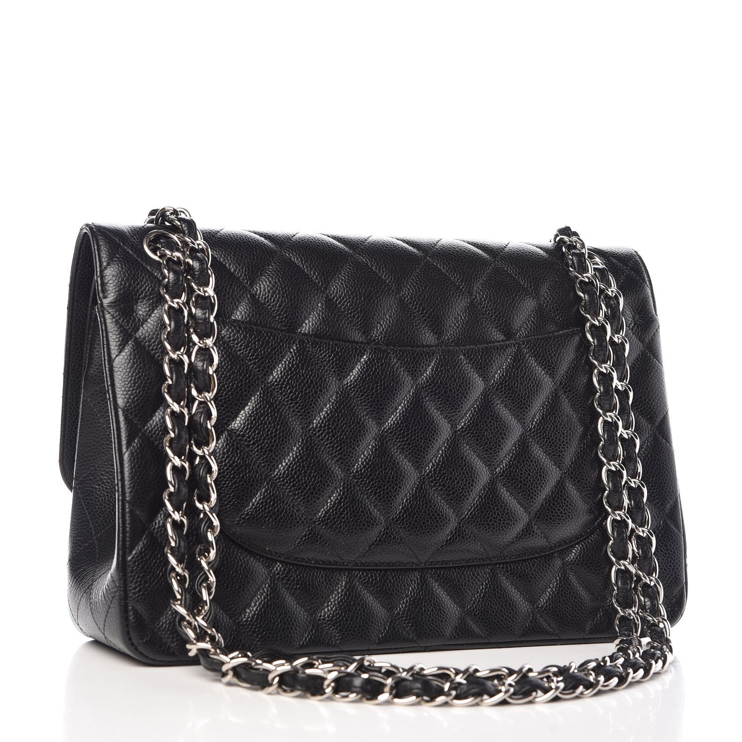 Chanel Caviar Quilted Jumbo Double Flap Black 4 of 11