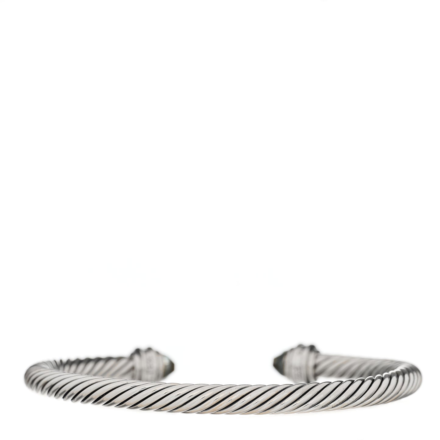 Sterling Silver Diamond Prasiolite 5mm Cable Classics Princess Bracelet