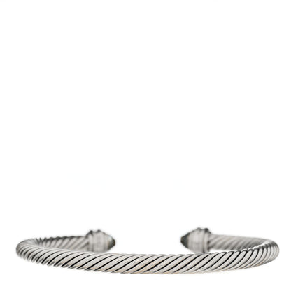 David Yurman Sterling Silver Diamond Prasiolite 5mm Cable Classics Princess Bracelet 2 of 4