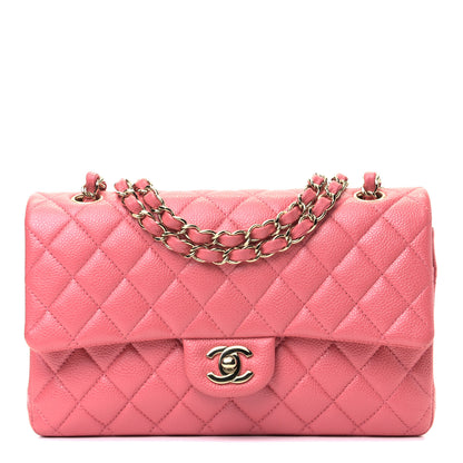 Chanel Caviar Quilted Medium Double Flap Pink 1 of 5