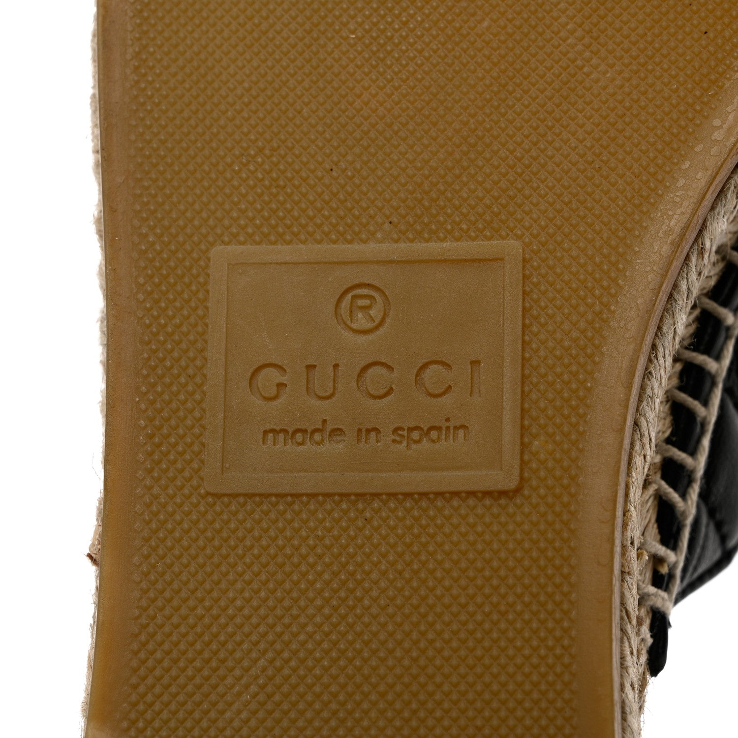 Gucci Nappa Matelasse GG Marmont Espadrille Slippers 36 Black 8 of 11