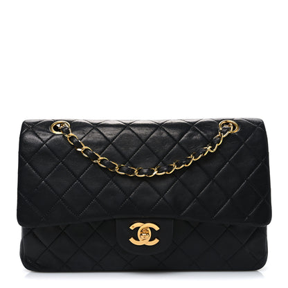 Chanel Lambskin Quilted Medium Double Flap Black 1 of 12